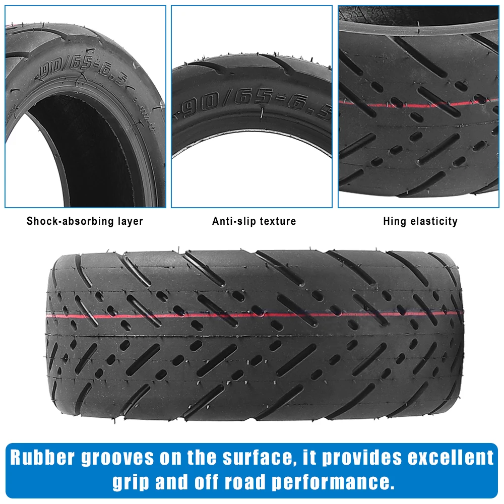 11 Zoll 90/65-6.5 schlauchloser Reifen für Kaabo Wolf Warrior 11 X King GT für Dualtron Thunder Ultra Elektroroller – Detail 3