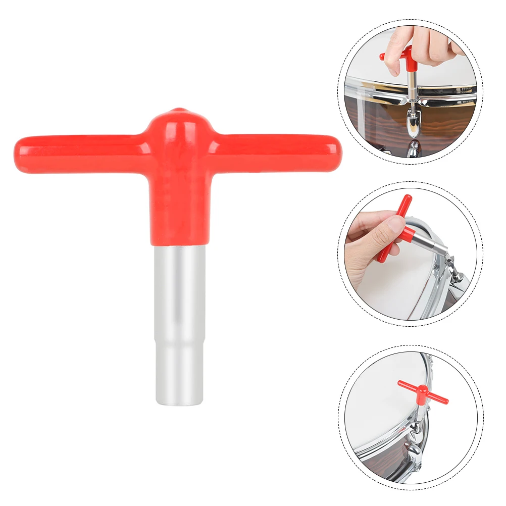 

T shaped Zinc Alloy Drum Tuning Key Non Silicone Grip Strong Professional Wrench Tool for Musical Instrument