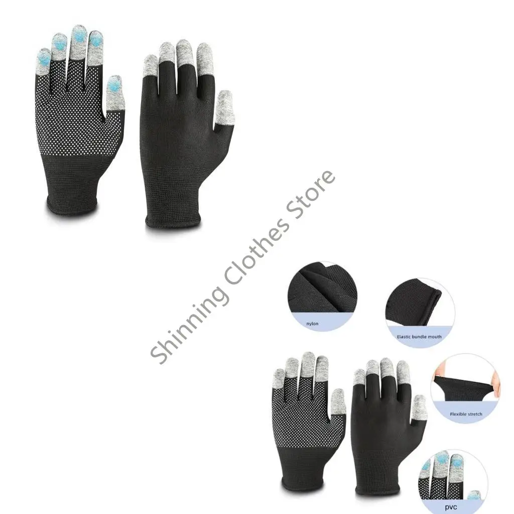 M68A 1 Pair Extended Touchscreens Gloves Wrist Protections Outdoor Nonslip Five Finger Gloves For Winter Enthusiasts