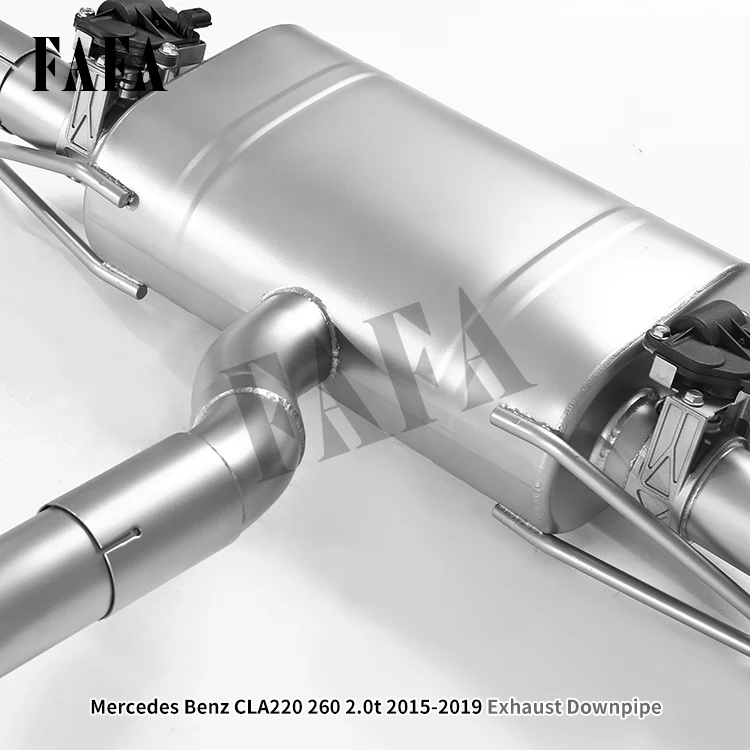 For -CLA220 260 2.0t 2015-2019 High Performance Exhaust System Upper Rear Electric Valve Exhaust Pipe Muffler