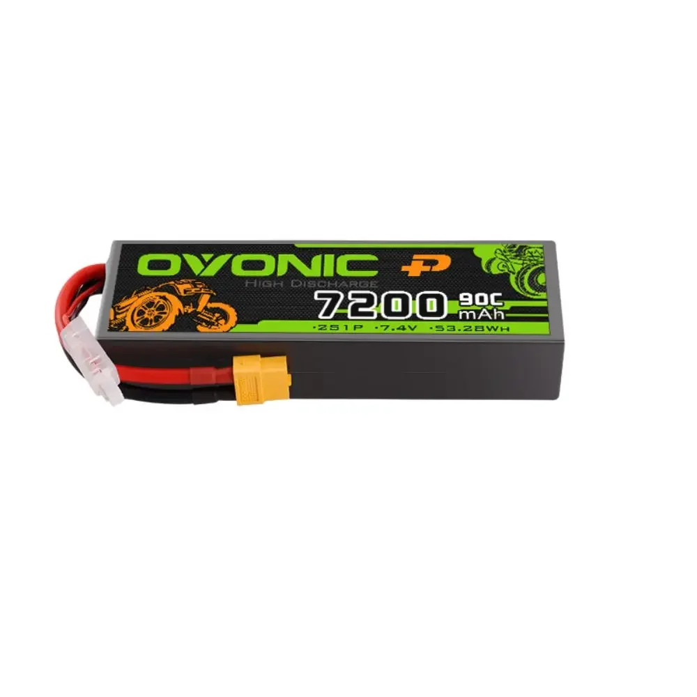 Batterie Lithium-ion OVONIC 2S 3S 4S 90C 800mAh-7000mAh, avec connecteur XT60/T, adaptée aux véhicules multi-rotor et RC.