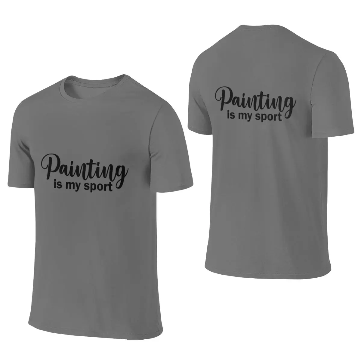 Painting Is My Sport Casual Reversible T-shirt Fitness Leisure Soft Tones Tee