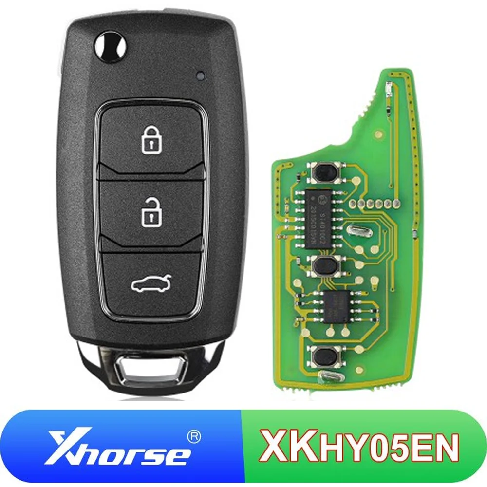 

5/10 Pcs XKHY05EN Xhorse XK Wired Remote Key VVDI Car Key 3 Buttons Universal Car Key For Hyundai