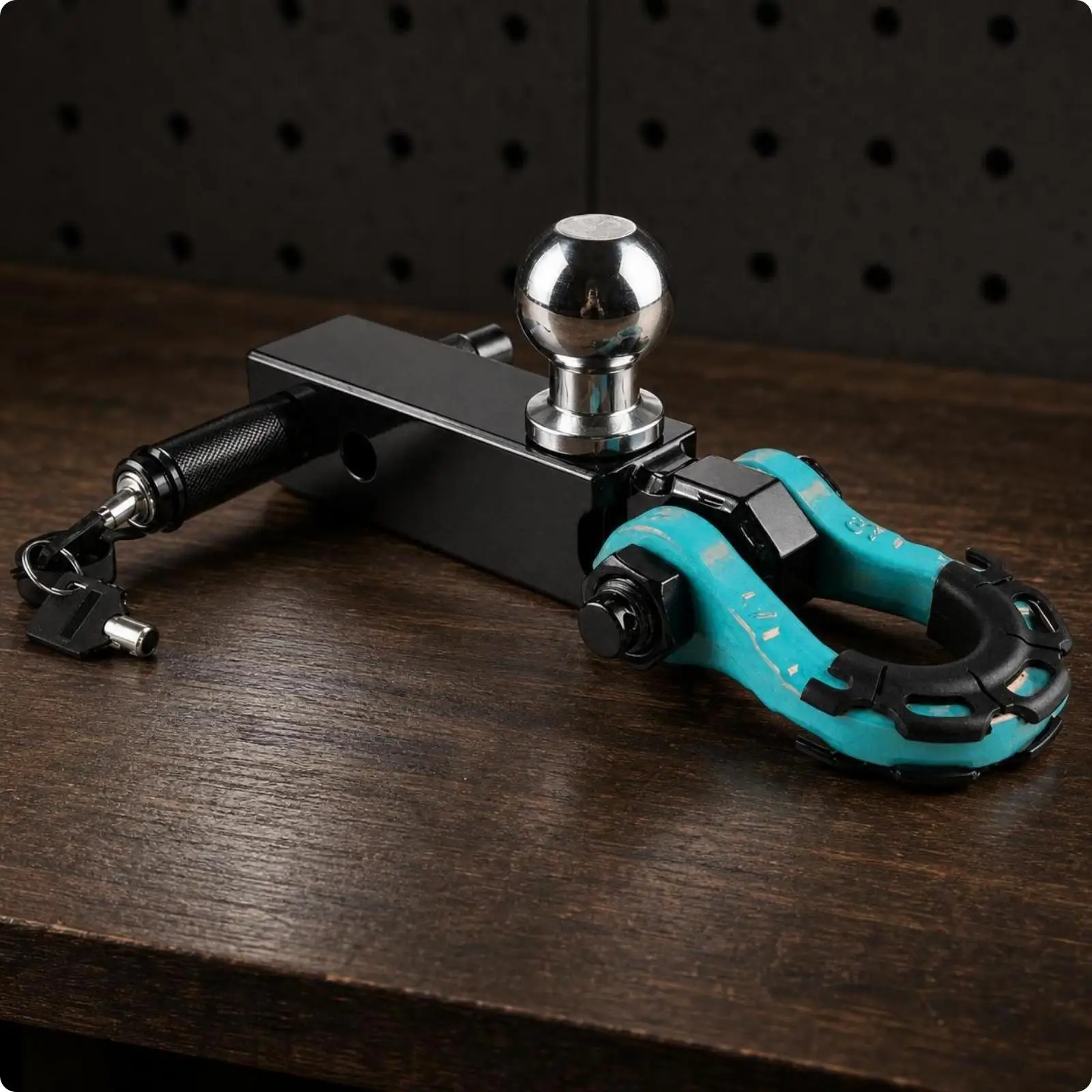 Vehicle Trailer Hitch Compact Rectangular Arm 50 Mm Tow Ball Unified Shackle Adapter for Towing Tasks view 2
