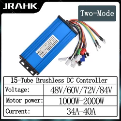 JRAHK Electric DC Motor Controller 72V Brushless Universal 48V 60V 64V 1000W-2000W For E‑Bike Speed Bicycle Accessories