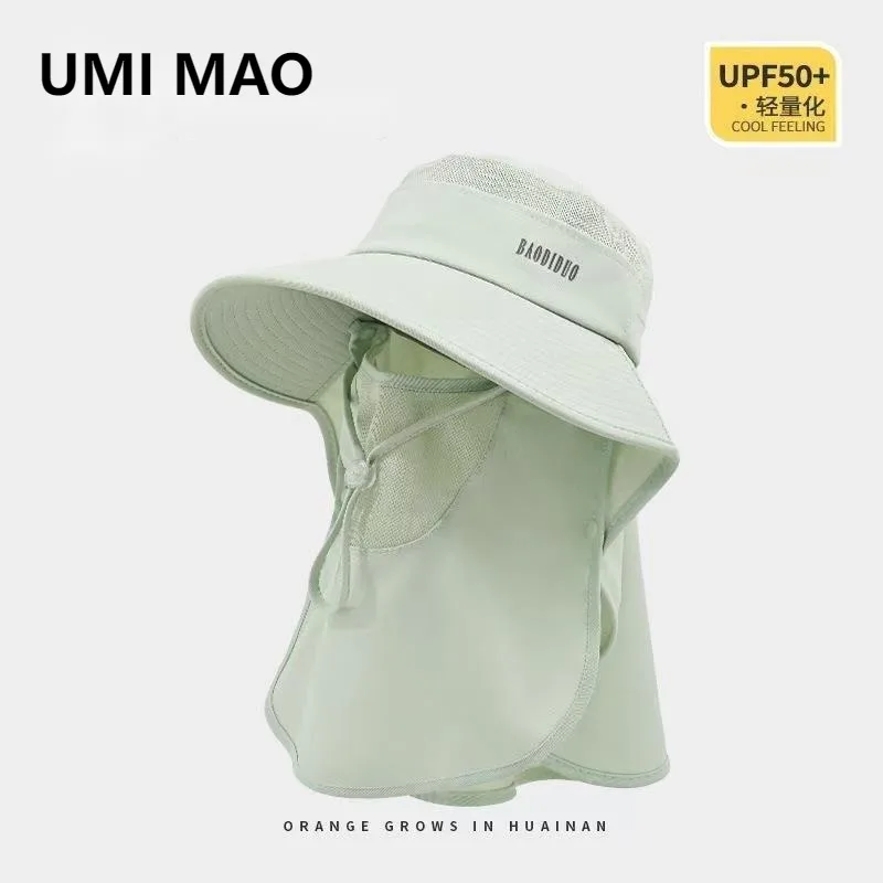 

UMI MAO Защитная шляпа от солнца для женщин Новая летняя шляпа от солнца с защитой от ультрафиолета Крутая шляпа с козырьком для езды на электрическом велосипеде Нескользящая шляпа