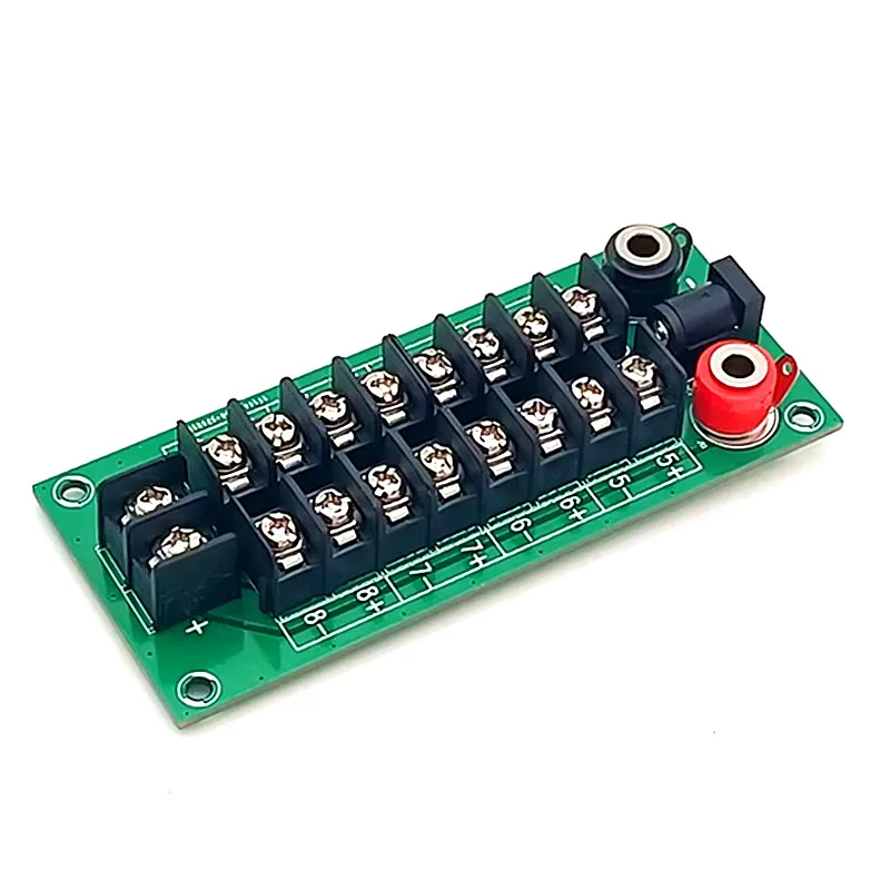 2x8 Position Barrier Terminal Block Distribution Module for AC DC.