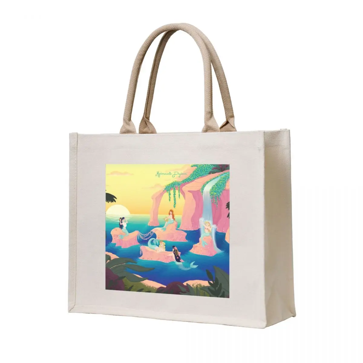 

Mermaid Lagoon Tote Bag shopping bags foldable Cloth bags shopper bags for women