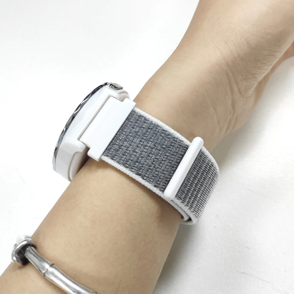 النايلون حلقة حزام ل COLMI C81/P71/P81/P82/P73/P76/P78/P68/P60/V68 سوار ساعة ذكية 20 مللي متر 22 مللي متر استبدال أساور الرياضة كوريا