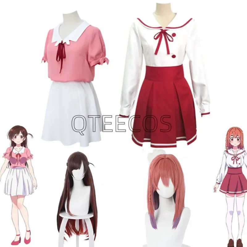 Anime Rent A Girlfriend Cosplay Costume Mizuhara Chizuru Sakurasawa Sumi Nanami Mami Dress Cute Girls Uniform Christmas Clothes