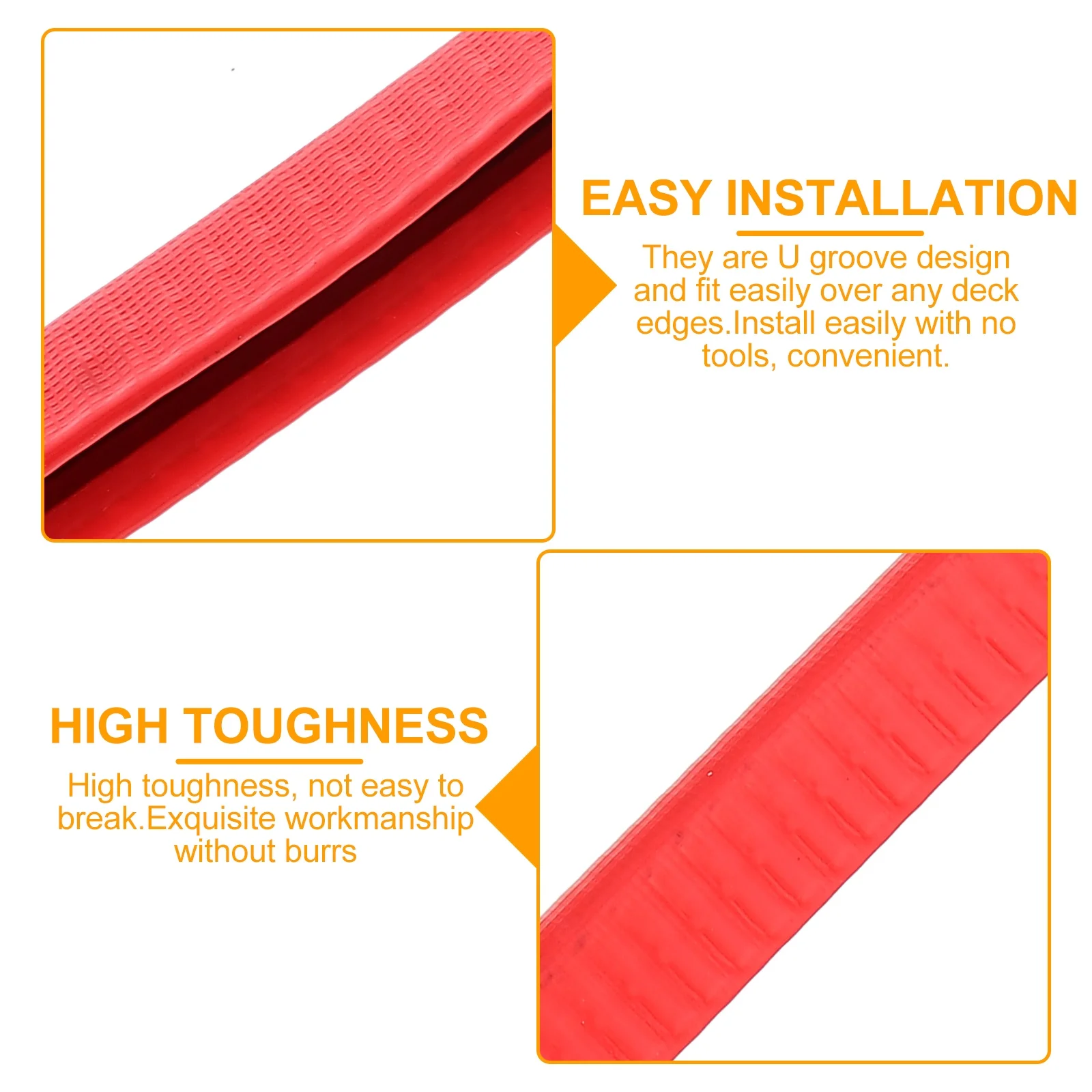 

4Pcs Skateboard Edges Protection U Shaped Impact Protection Strip Waterproof Wear-Resistant Deck Guards Anti-Collision Cover