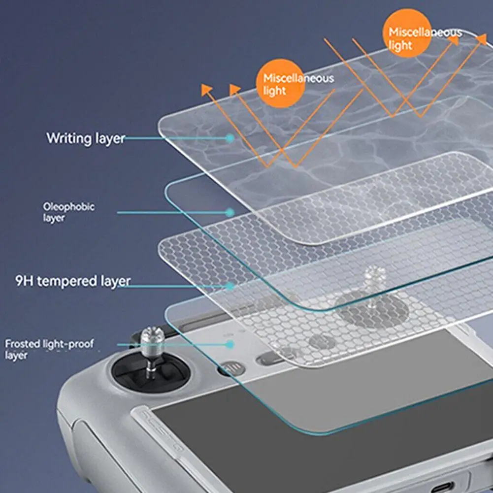NEW Premium Remote Control Tempered Glass For DJI Mini 4 Pro RC 2 Screen Protector Sumptuous Display Screen Protective Glass