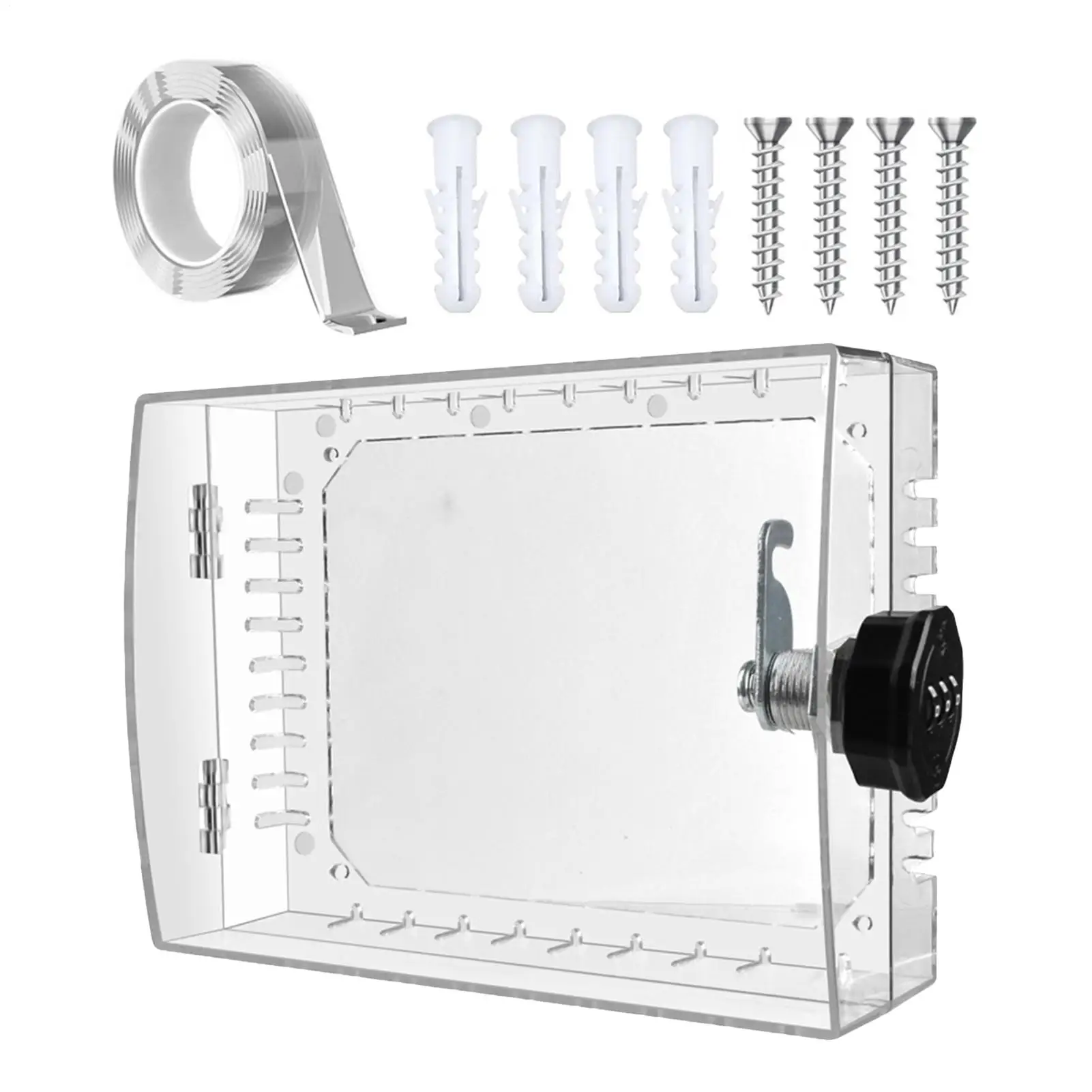 Thermostat Lock With Combination Lock Clear Protector Lock Box For Thermostat On Wall For Home Office Restaurant Hotel School