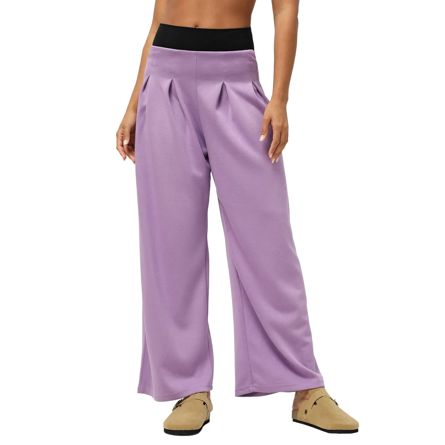 

Mermaid Curve Sports Leisure Wide Leg Pants I-shaped Waist Head Loose Pants Autumn and Winter Dance Fitness Straight Leg Pants