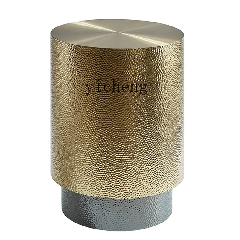 

light luxury sofa edge few creative stainless steel concave-convex corner few modern simple living room small coffee table