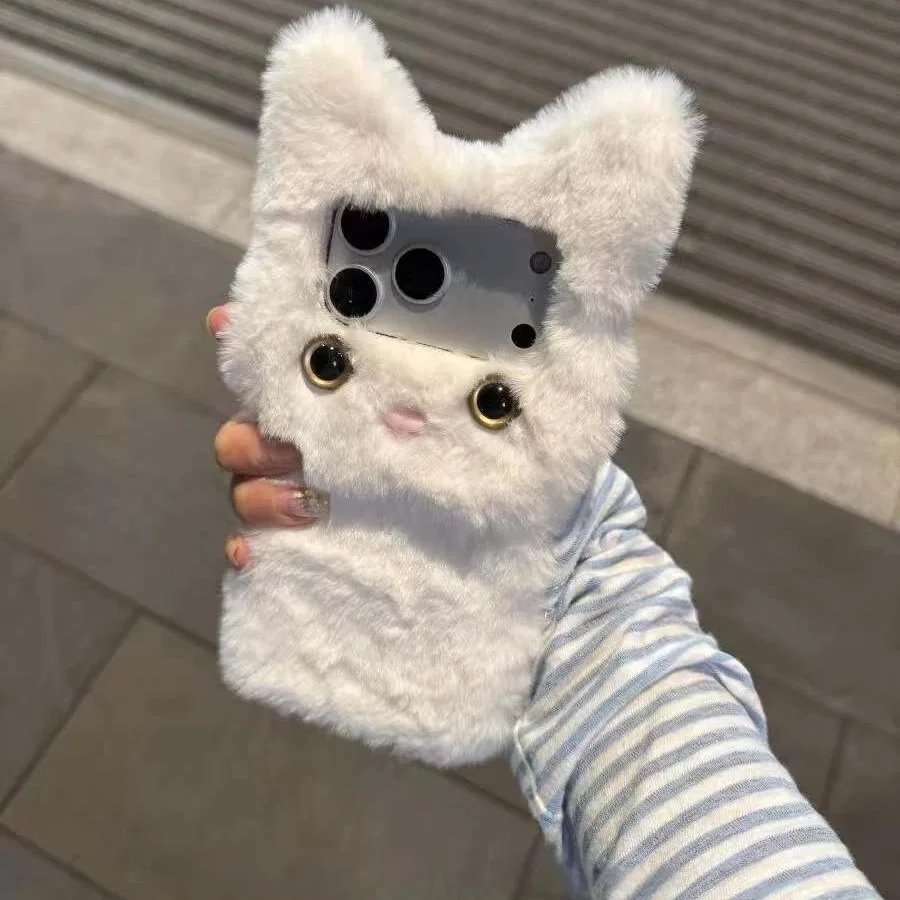 الشتاء الشعر ثلاثية الأبعاد دمية القط الحال بالنسبة ممن لهم البحث X9 X8 X7 X6 X5 X3 A3S A5S A80 F11 F9 A6 Pro A5X A3 A5 A9 A53 غطاء قذيفة فتاة هدية #1