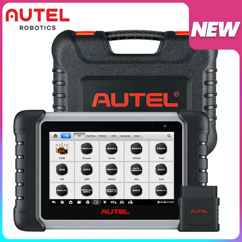 2024 New Autel MaxiCOM MK808BT PRO OBD2 Scanner Automotivo Car Diagnostic Scan Tool Bidirectional Level-up of MK808BT