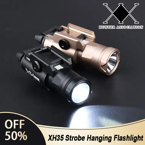 WADSN Tactic Airsoft Surefie XH35 X300 800lm 초고출력 스트로브 LED 손전등 20mm 레일 무기 사냥 등