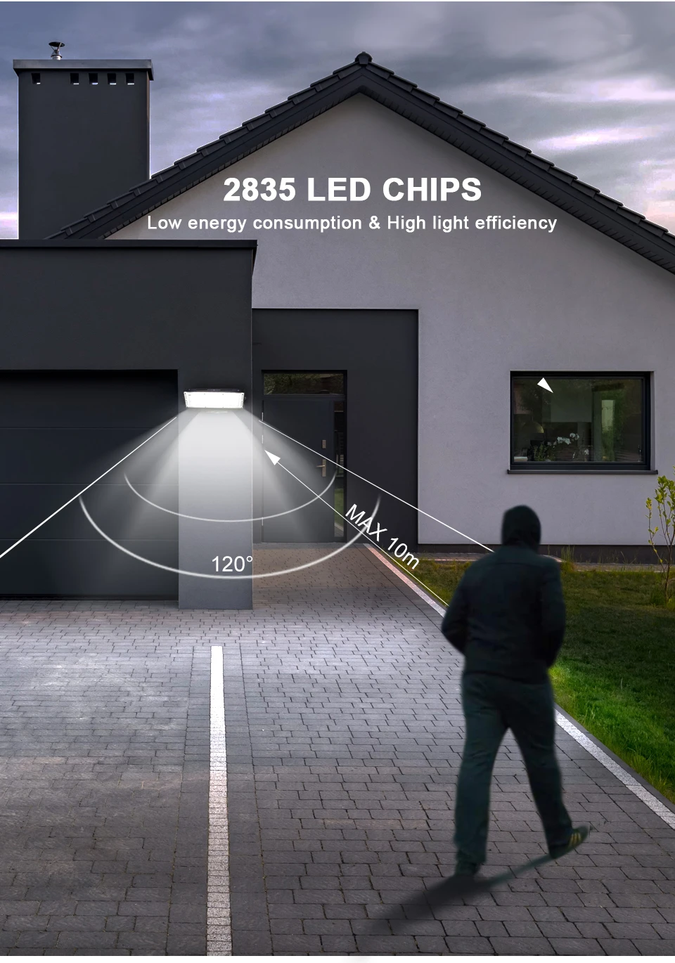 50W 100W 150W Led Flutlicht IP65 Wasserdicht AC 220V Outdoor Flutlicht Scheinwerfer LED Reflektor straße Lampe Wand Flut Lichter – Detail 4