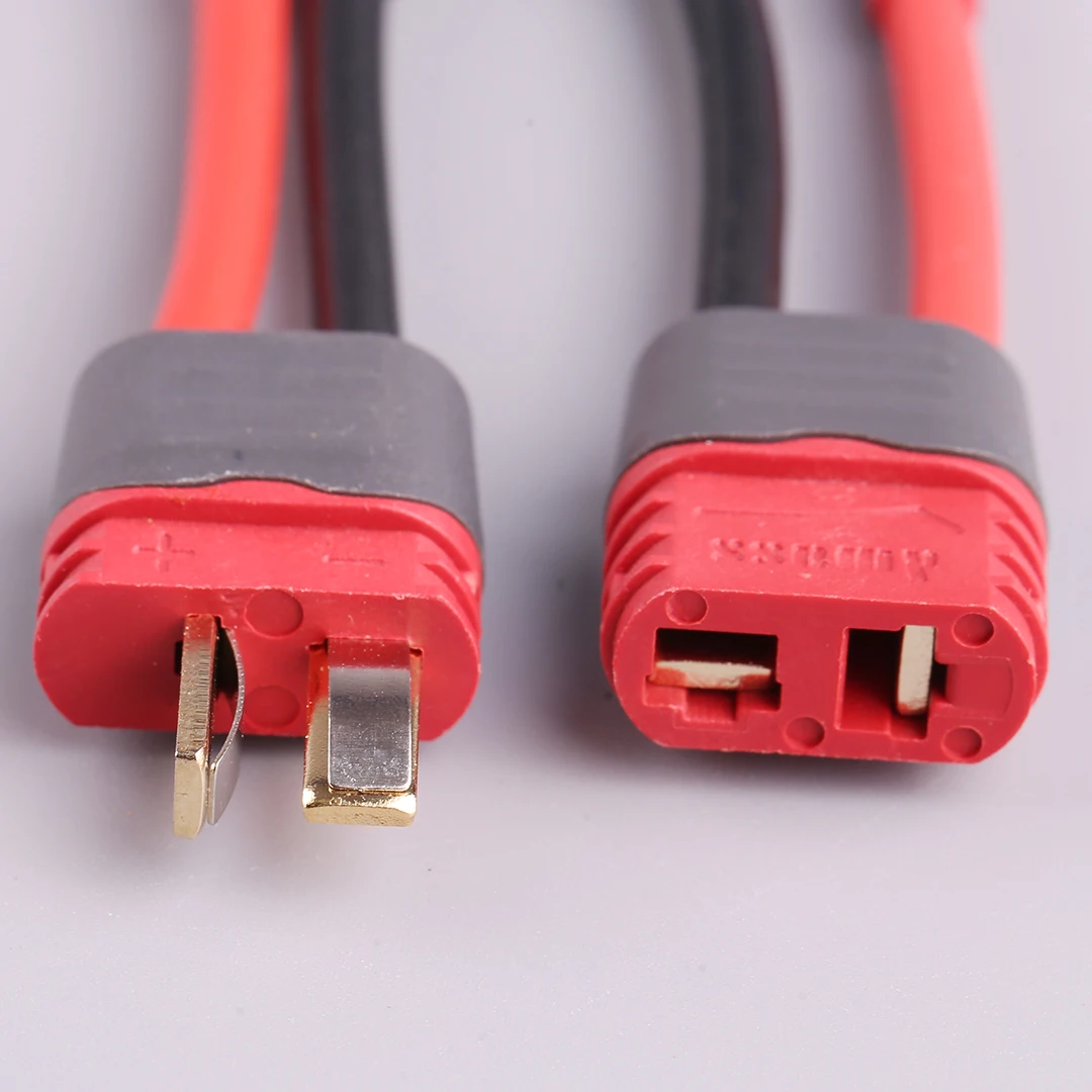 Amass AM1015E Anti-slip Sheathed T-Plug 40A High Current Connector for RC ESC And Battery - 10 Pcs Set