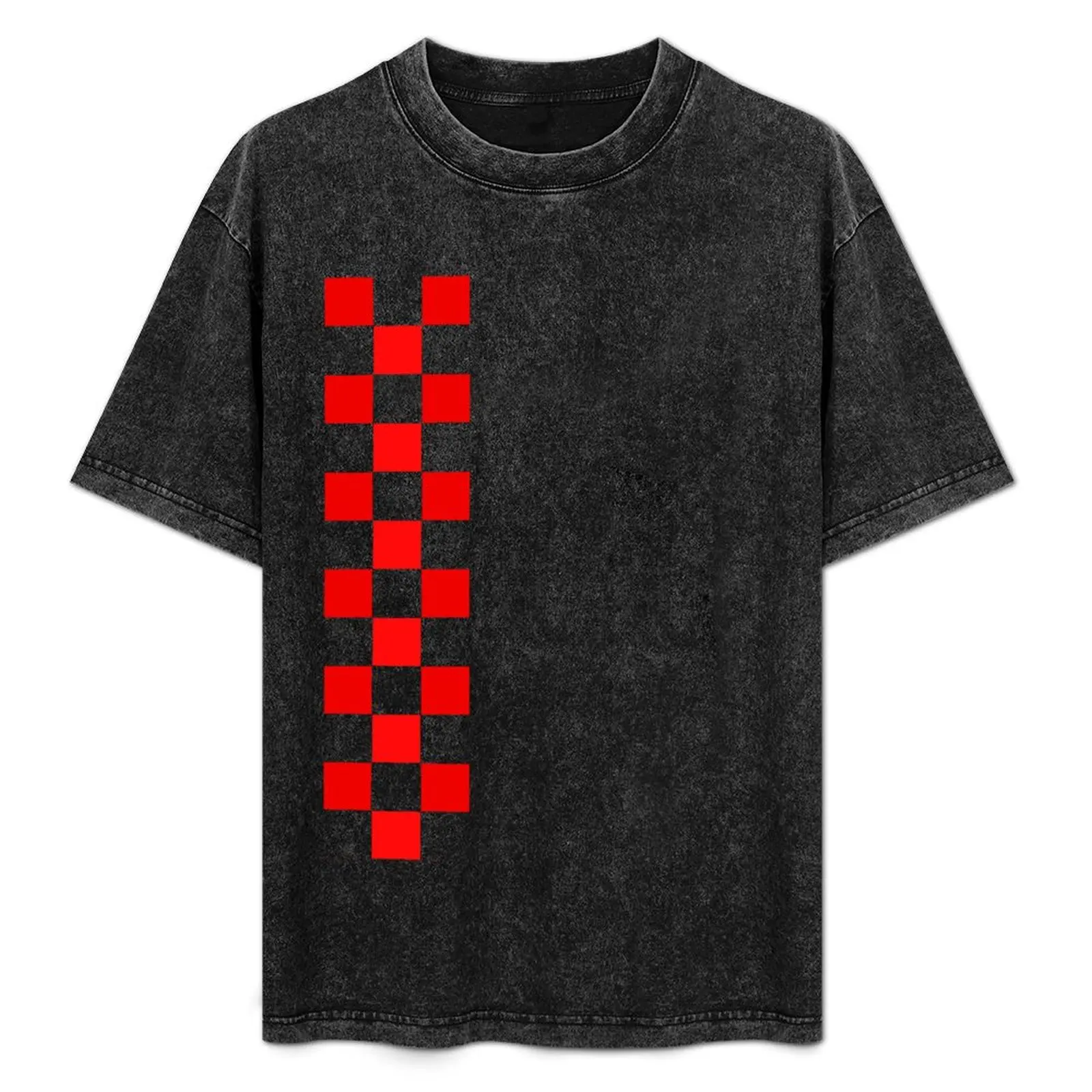 

Checkered White Red Line T-Shirt cheap stuff for a boy tshirts for men