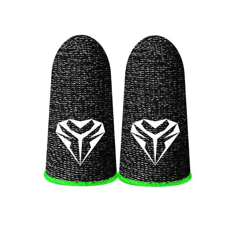 1 Pair Gaming Finger Sleeve Replacement for PUBG Thumb Gloves Breathable Finger Cots for Mobile Game image 2