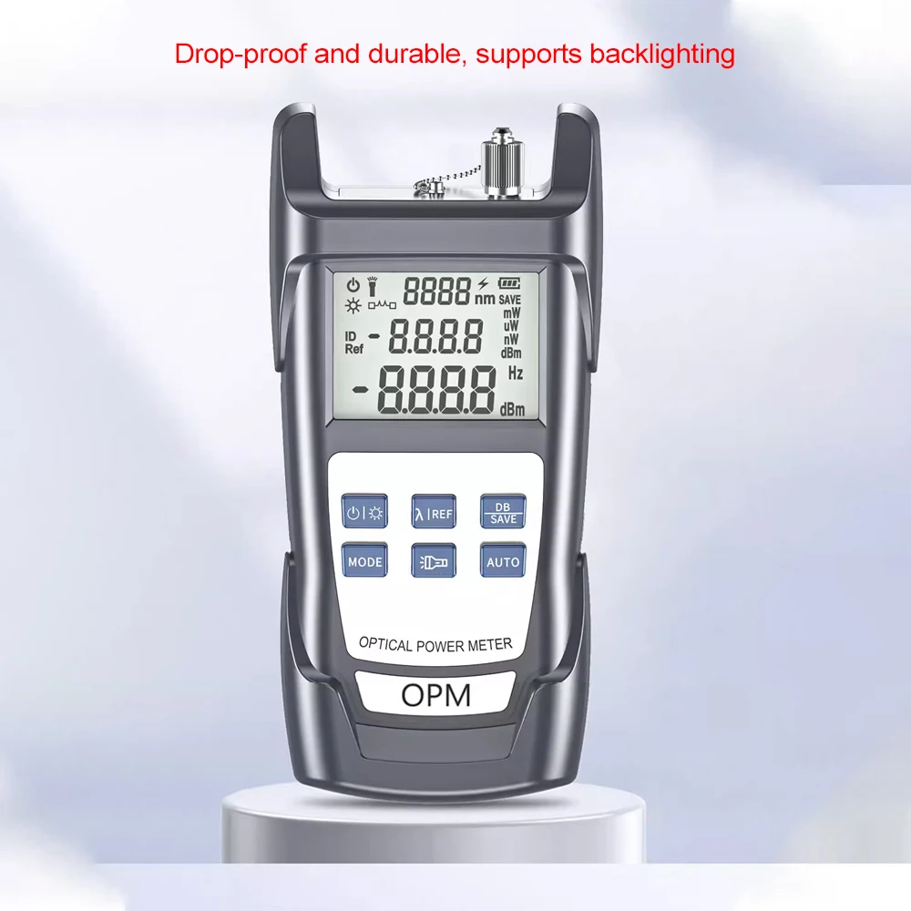 SAIVXIAN Optical Power Meter -70+10dbm/-50+26dBm Fiber Optic Energy Meter Cable Tester SC/FC/ST Universal OPM LED Light FTTH