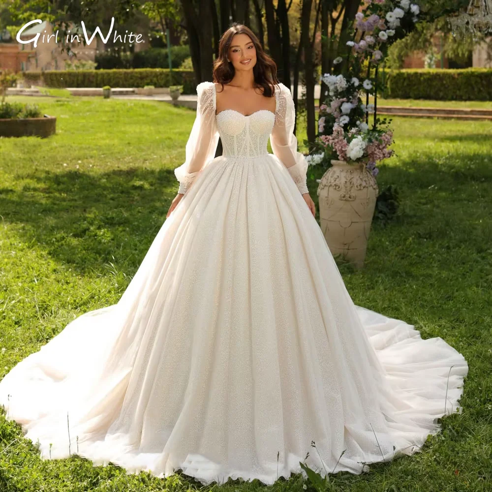 

Elegant Pleat Satin Sweetheart Wedding Dresses 2024 Women customized Off The Shoulder Vestido De Novia Bridal Gown With Pockets