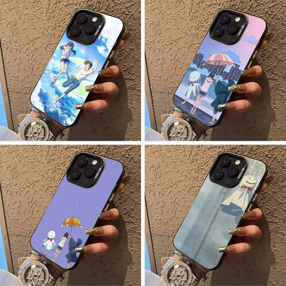 

W-W-Y-Weathering- With- You Phone Case For iPhone 17,16,15,14,13,12,11 Plus Pro Max Colored Silver Phone Case
