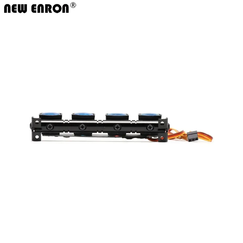 Metalowa lampa dachowa LED 5 światła 4.8-6V 102mm * 18mm Bar do samochodu RC 1/10 Traxxas Axial SCX10 90046 MST Tamiya TRX4 MST