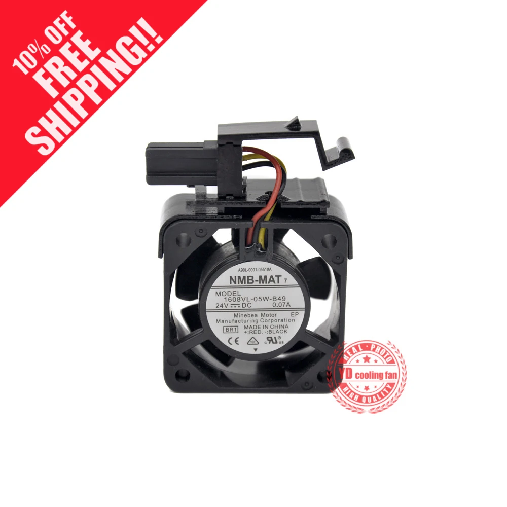 

НОВЫЙ NMB-MAT Minebea 1608VL-05W-B49 A90L-0001-0551 # Вентилятор охлаждения 24 В 0,07 А ДЛЯ fanuc