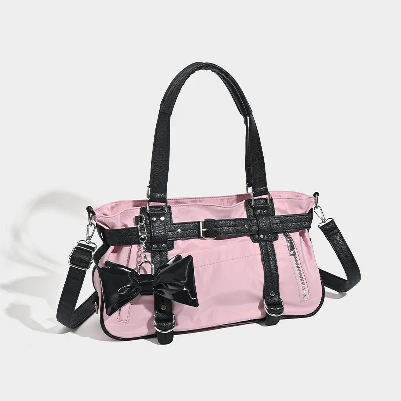 

Fashion Fitness Yoga Bag 2025 Large Capacity Commuter Tote Bag Women's Shoulder Crossover Handbag Soft Handle Boston Bag