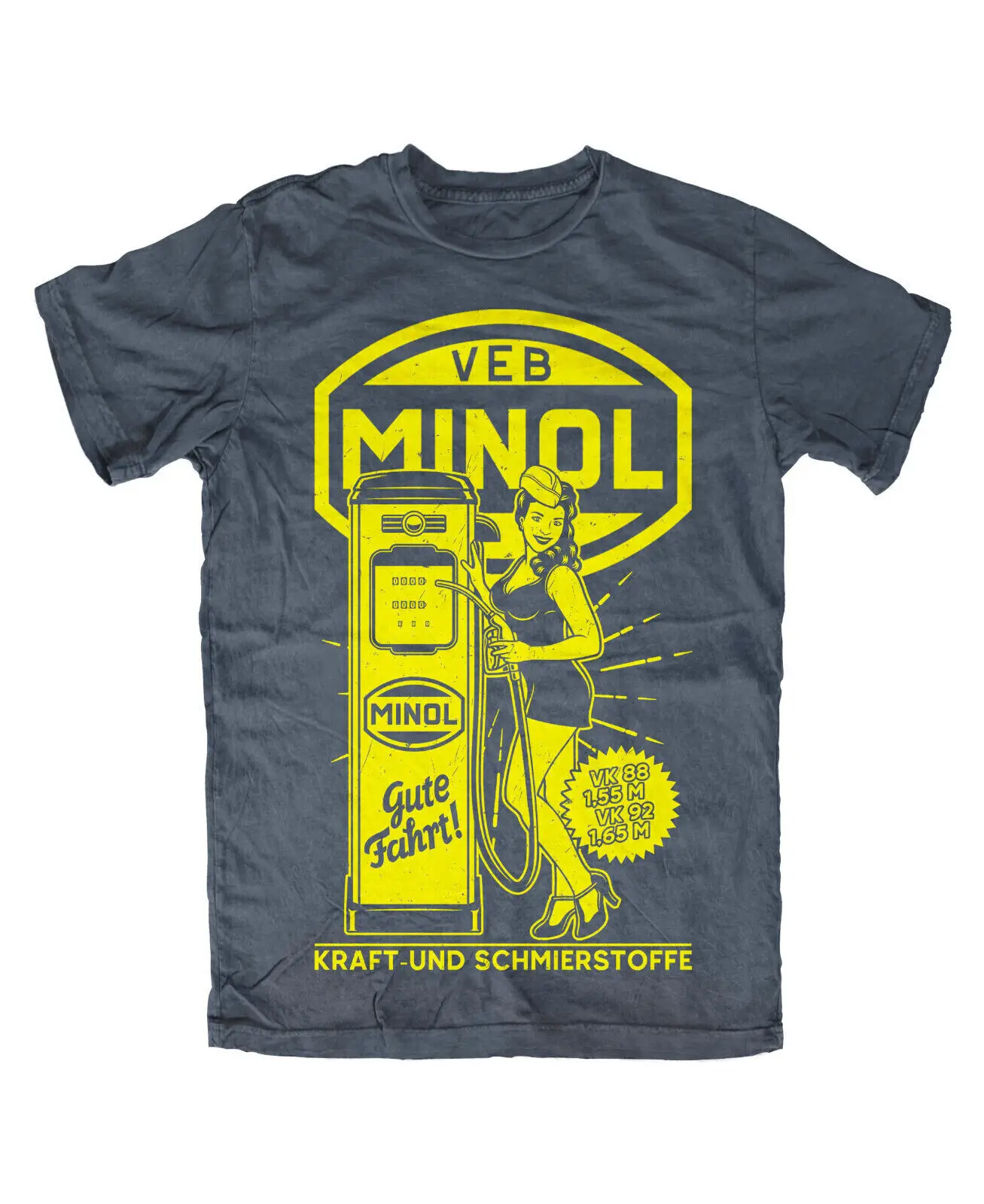 Minol Tank T Shirt GDR retro cult IFA VEB Trabant Simson Wartburg legend