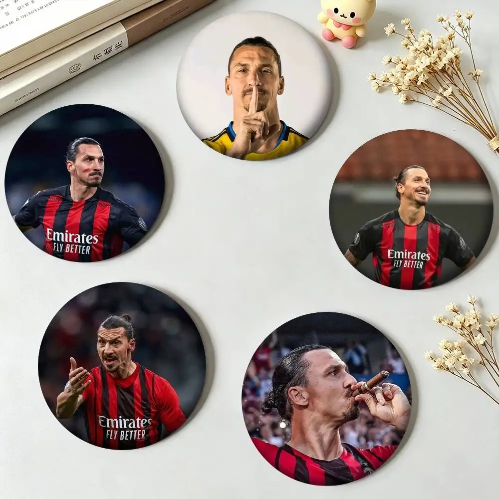 Z-Zlatan Ibrahimovic Legend Football Striker  25mm 32mm 44mm 58mm 75mm Brooches Badges Pins for Accessories Gift