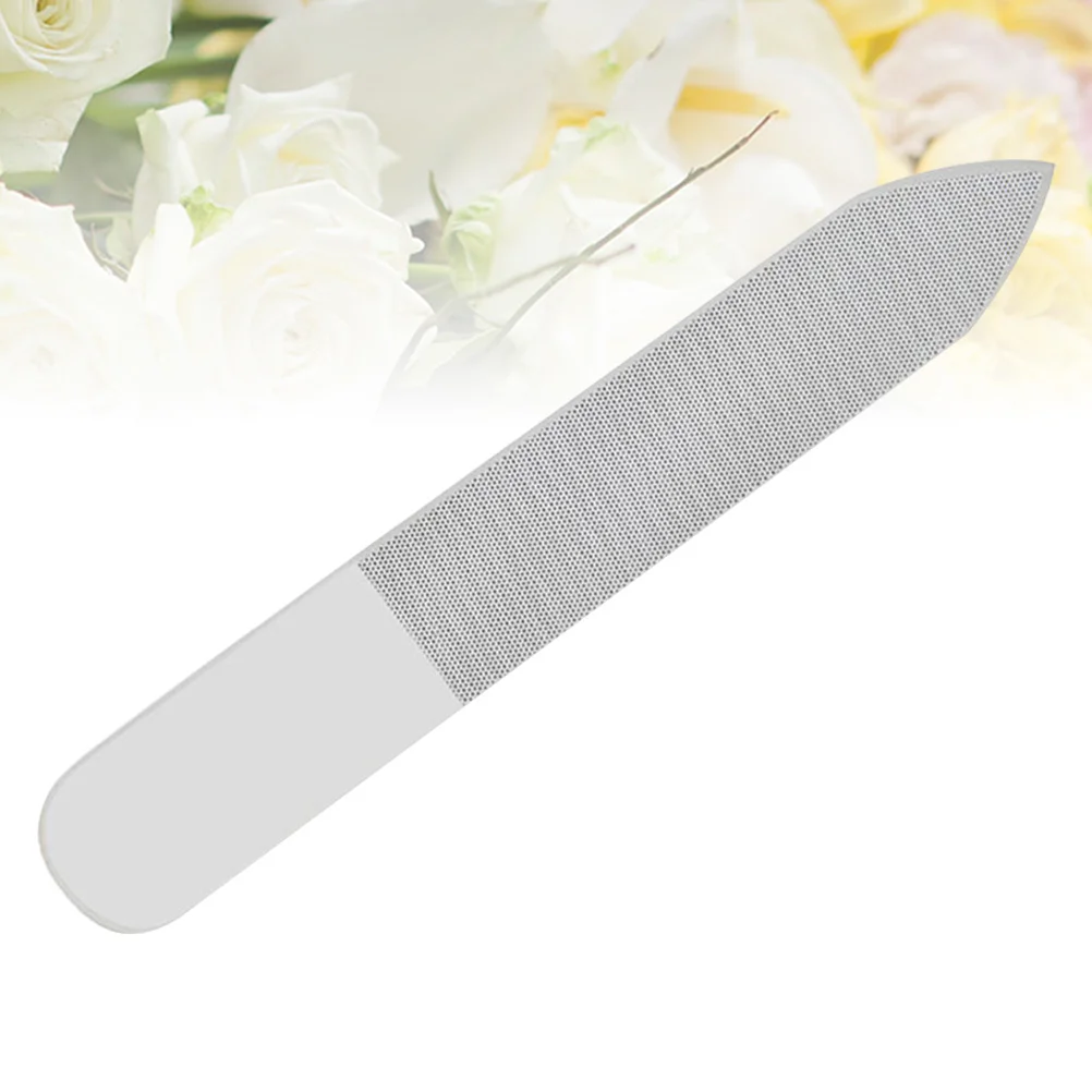 

1Pcs Double-Sided Glass Nail File Colored Board Nail Buffer for Salon Personal Use Smooth Shaping Polishing Natural Nails