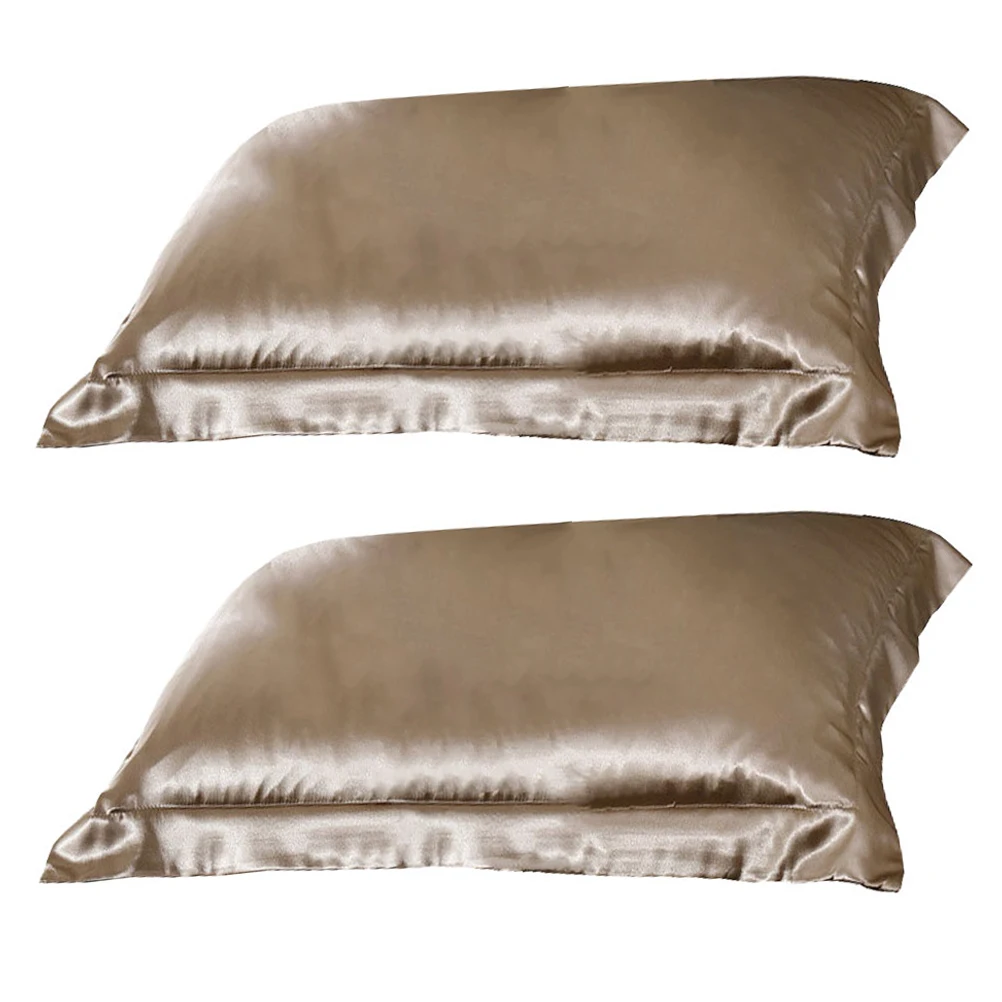 

Silk Pillow Case Harmful Substance Free Healthy Soft Smooth Pillow Standard Plain Pillowcase Summer