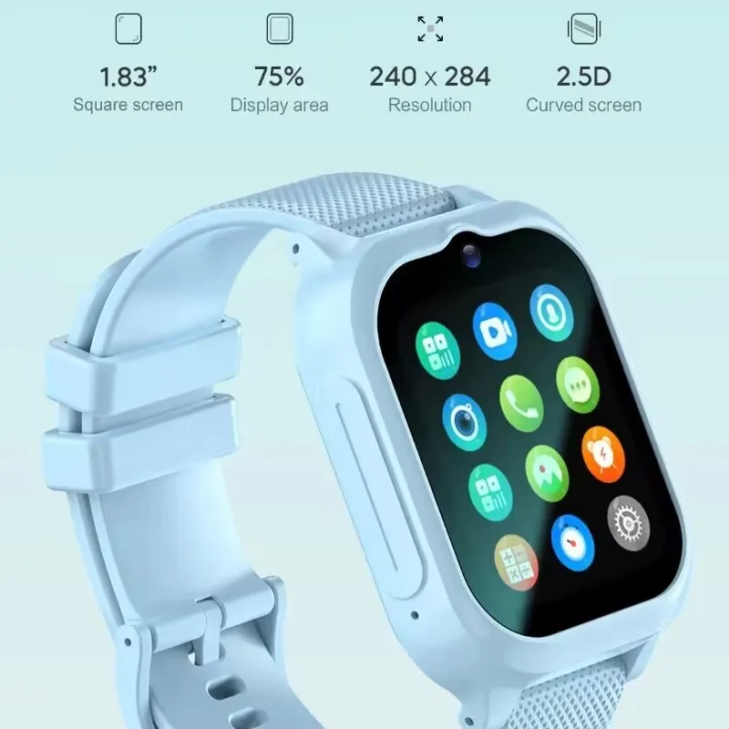 4G Kids Smartwatch SOS GPS Location Tracker Smart Watch For Kid Sim Card HD Video Call Camera Waterproof Smartwatch For Children