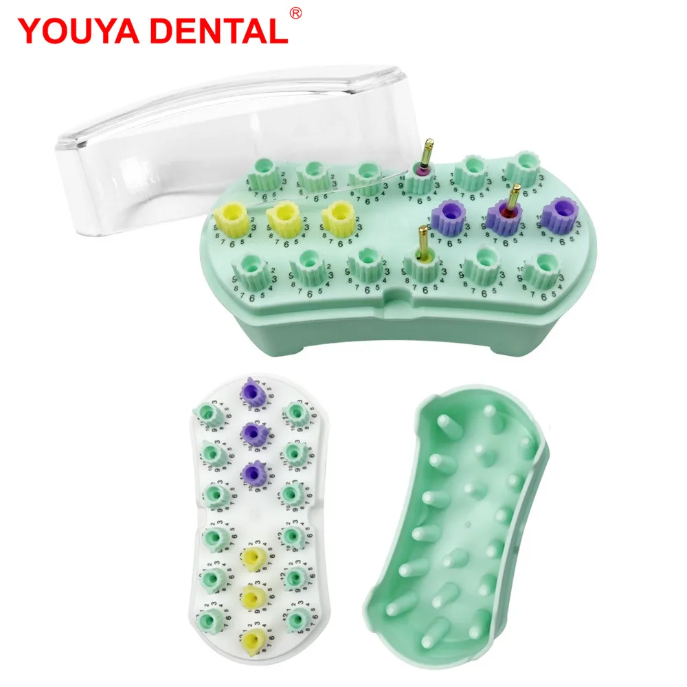 

18 Holes Dental Root Canal File Counting Disinfection Box Dentistry Endodontic Endo File Holders Sterilization Case Autoclavable