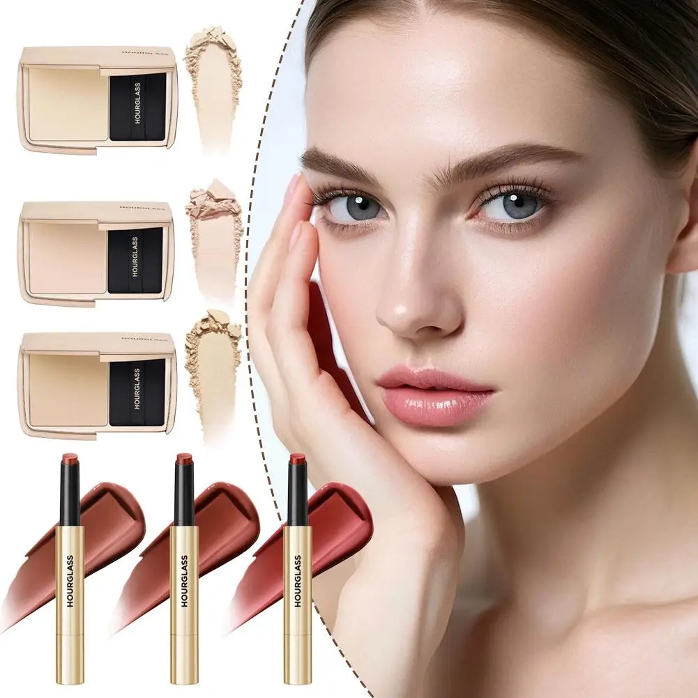 

HOURGLASS новая легкая пудра-туман с мягким фокусом, контроль жирности, долговременная пудра для макияжа и долговечная увлажняющая помада