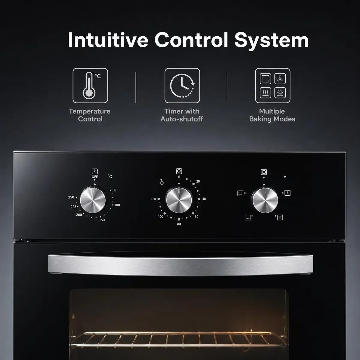 &Built-in Integrated Multifunctional Electric Oven Household Large Capacity Steam Bake Combo Adjustable Timer Temperature Contro