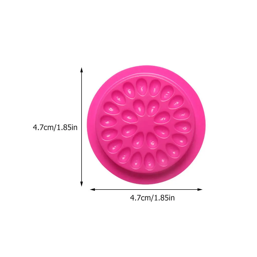 60pcs Flower Glue Disk Eyelash Holder Adhesive Pallet Lash Extension Tool Glue Tray For False Eyelashes Makeup Supply