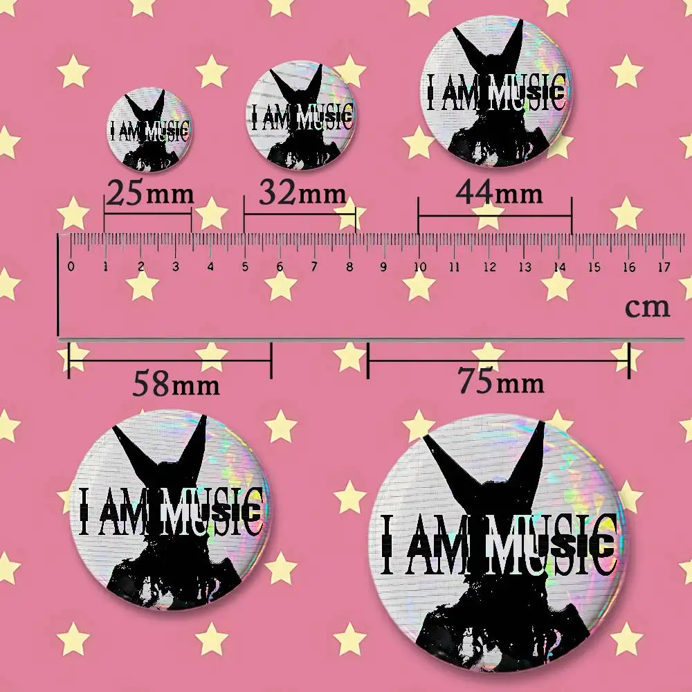 P-Playboi C-Carti Badges 25 32 44 58 75 mm Round Customizable Wholesale Fan goods Self-made fan freebies