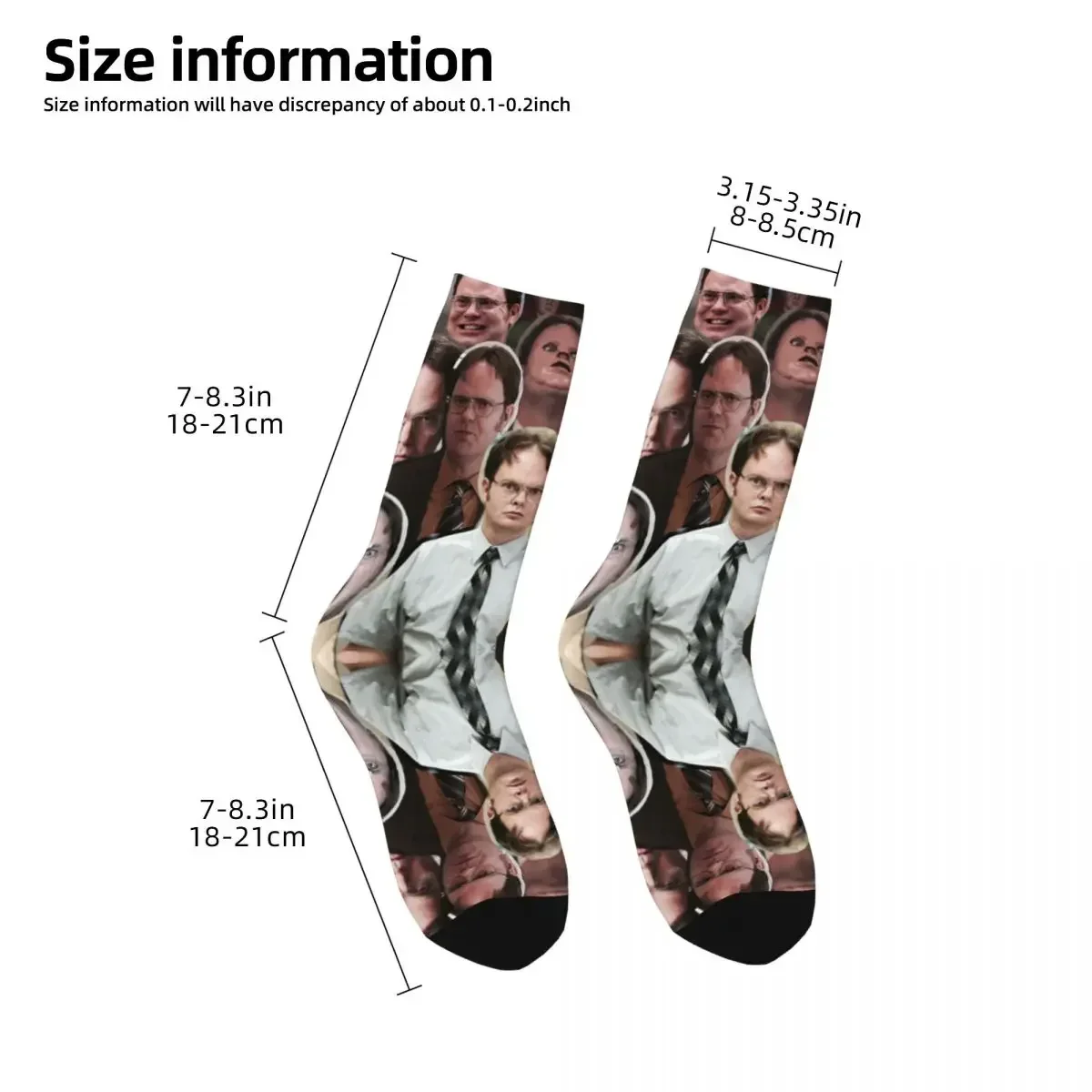 Willie Schrute-calcetines largos de oficina para hombre y mujer, medias absorbentes de sudor Harajuku, accesorios para todas las estaciones, regalos