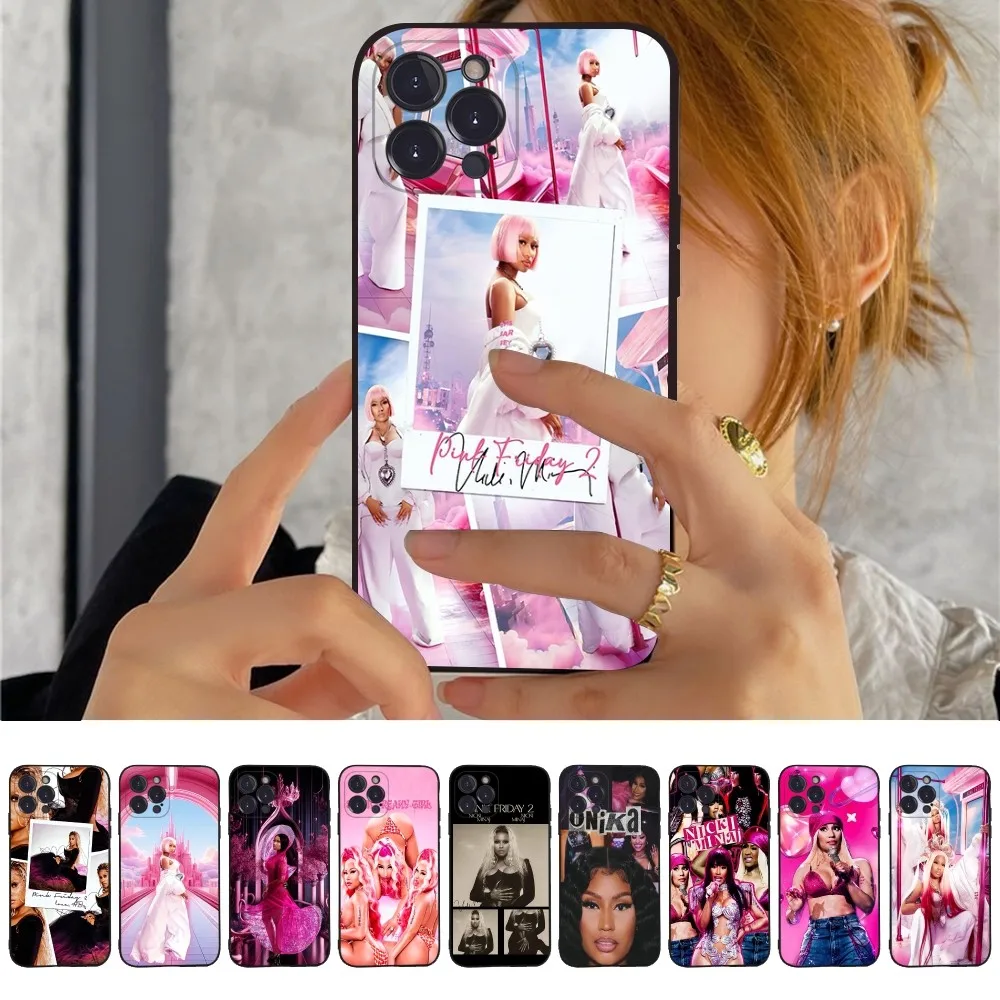 Nicki Minaj Rapper Pink Friday 2 Phone Case For iPhone 15 6 7 8 Plus 11 12 13 14 Pro SE 2020 MAX Mini X XS XR Back Funda Cover