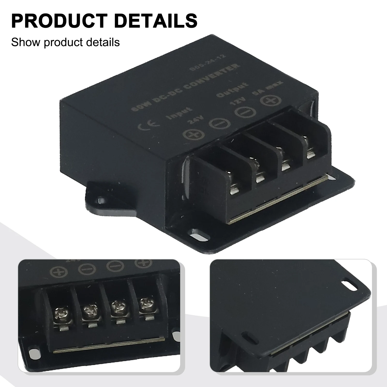 Voltage Regulator DC Converter Power Reliable Accessories B05-24-12 Connection DC 24V To DC 12V LED Spare Parts