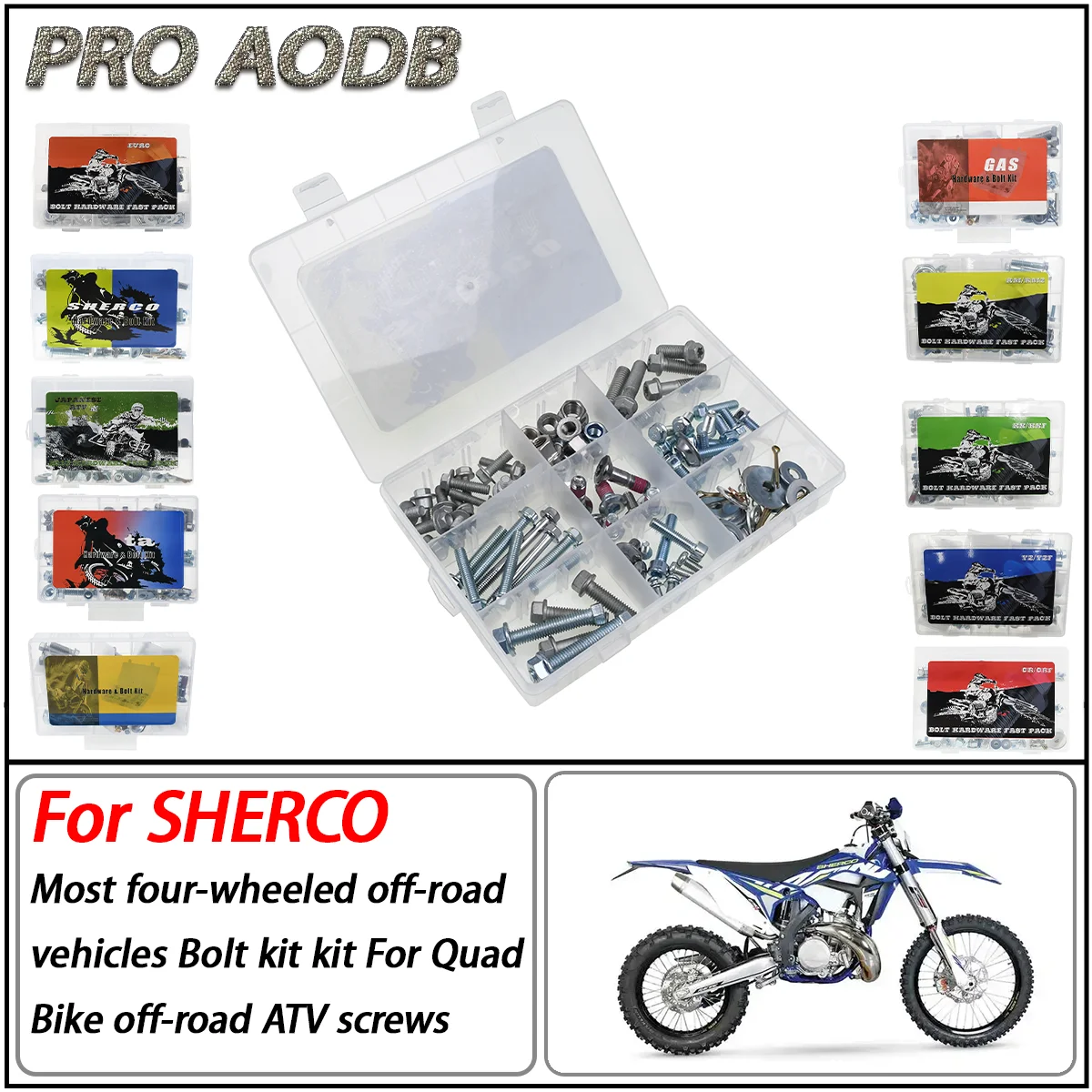 

Hardware screw Bolt Full Plastics Fastener Kit For Sherco SE-R SEF-R Factory SC SCF SE SEF SEF-R SE-R SE-Factory SEF-Factory