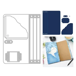 2022 3D The Notebook Cover Die Set Metal Cutting Dies for Scrapbooking Embossing Frame Card Craft Christmas Crafts
