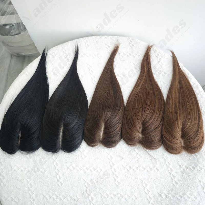 Hair Toppers for Women Real Human Hair 360° Toppers Hairpieces for Women with Thinning Hair Realistic Biological Scalp Wiglets