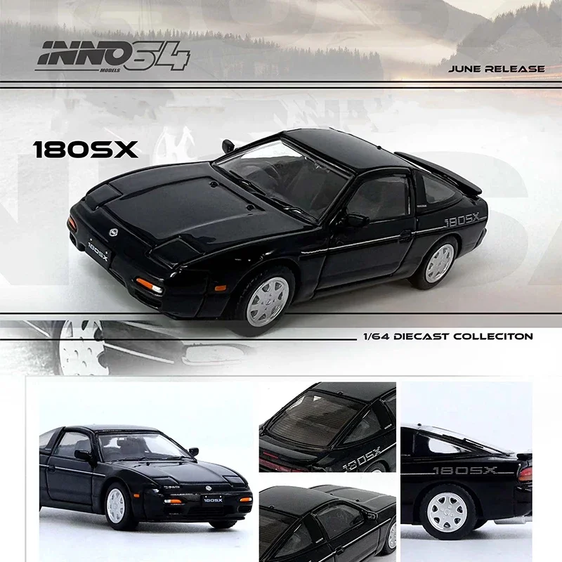 **Pre Sale** INNO 1:64 180SX Black Diecast Diorama Car Model Collection Miniature Toys