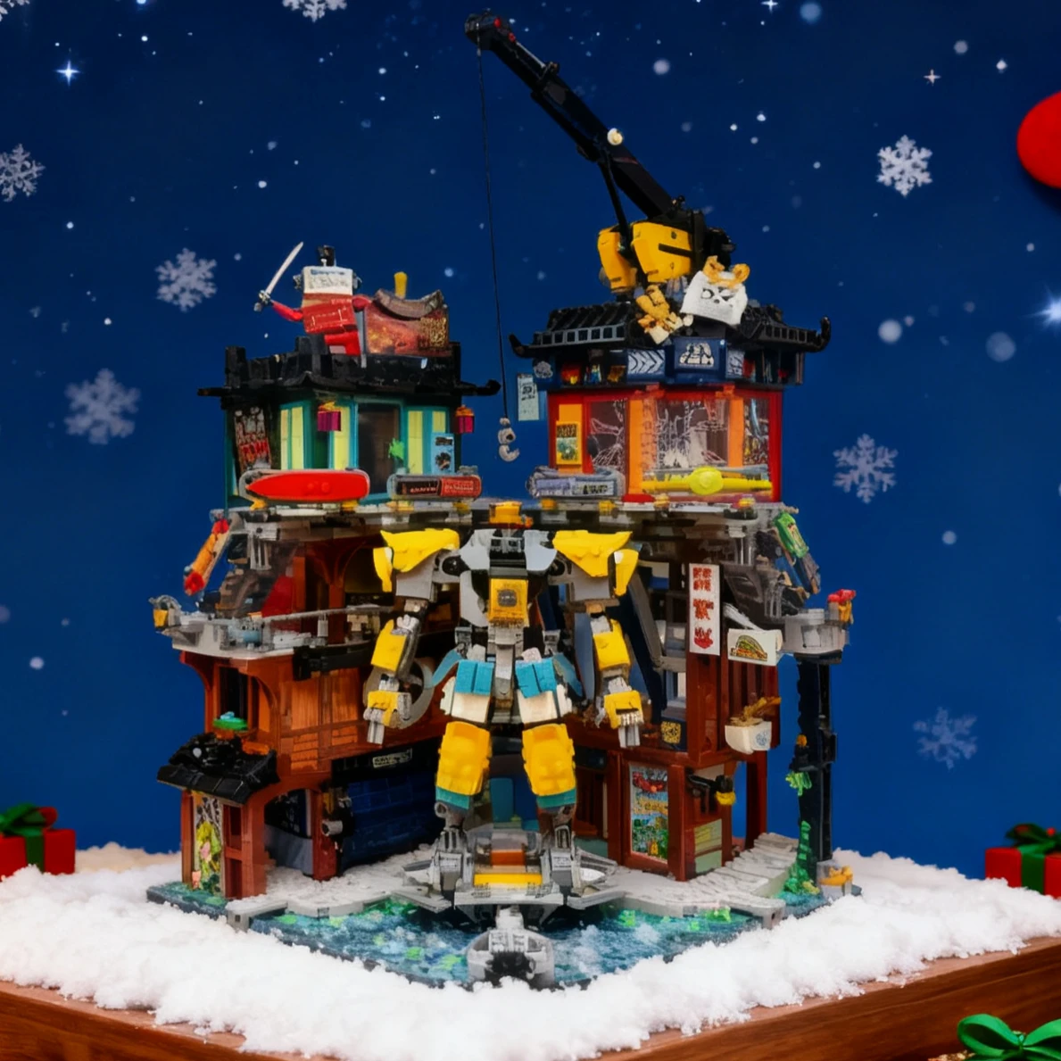 

aMoc 3244PCS City Workshops Building Block Model 71837 Street View Architecture DIY Toys for Kids Birthday Christmas Gifts MOC ,